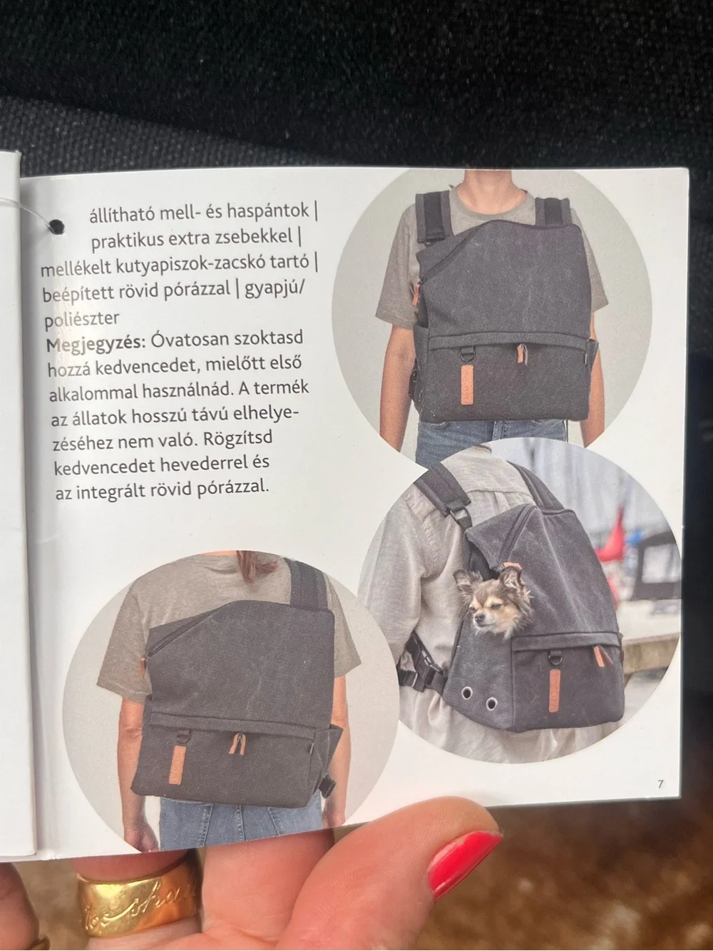 Dog carrier backpack /front pack